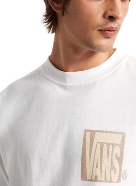T-shirt Vans Stretch Srack blanc pour homme