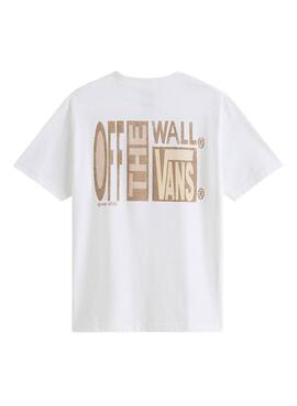 T-shirt Vans Stretch Srack blanc pour homme