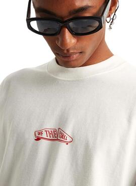 T-shirt Vans Buckled blanc pour homme