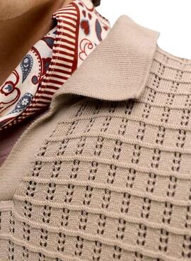 Polo Jack and Jones Nantucket beige pour homme