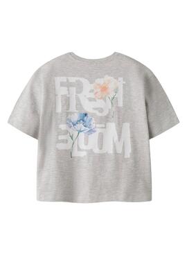 T-shirt Name It Darmilla gris pour fille