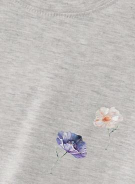 T-shirt Name It Darmilla gris pour fille