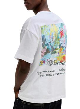 T-shirt Jack and Jones Montauk blanc pour homme