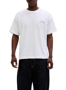 T-shirt Jack and Jones Montauk blanc pour homme