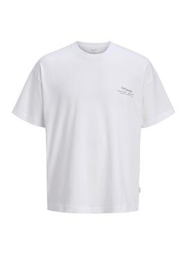 T-shirt Jack and Jones Montauk blanc pour homme