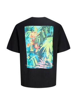 T-shirt Jack and Jones Montauk noir pour homme.