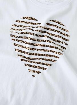 T-shirt Name It Fahiraz blanc pour fille