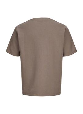T-shirt Jack and Jones Austin taupe pour homme