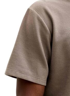 T-shirt Jack and Jones Austin taupe pour homme