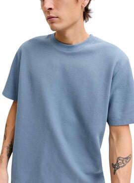 T-shirt Jack and Jones Austin bleue pour homme