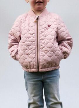 Veste matelassée Name It Marlon rose pour fille