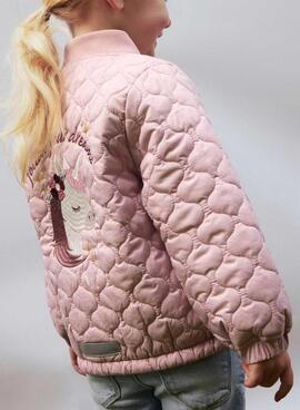 Veste matelassée Name It Marlon rose pour fille