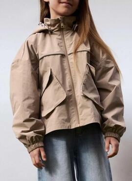 Veste Name It Mika camel pour fille.