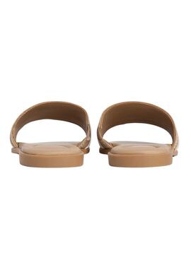 Mules Tommy Hilfiger en color tostado para mujer