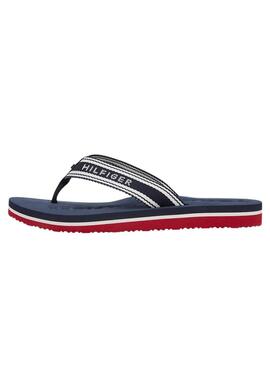 Sandales Tommy Hilfiger Webbing marine pour femme