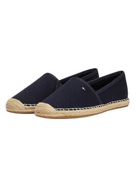 Espadrilles Tommy Hilfiger Flag Canvas marine pour femme