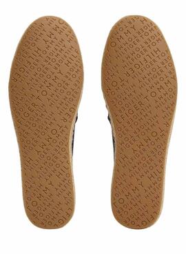 Espadrilles Tommy Hilfiger Flag Canvas marine pour femme
