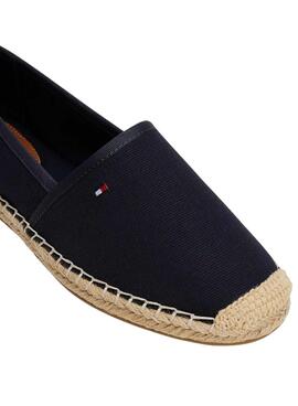 Espadrilles Tommy Hilfiger Flag Canvas marine pour femme