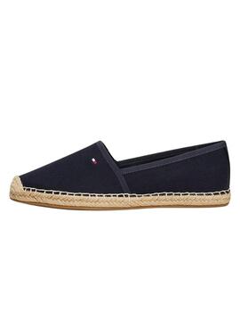 Espadrilles Tommy Hilfiger Flag Canvas marine pour femme