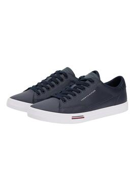 Chaussures Tommy Hilfiger Vulc Core en cuir marine pour homme
