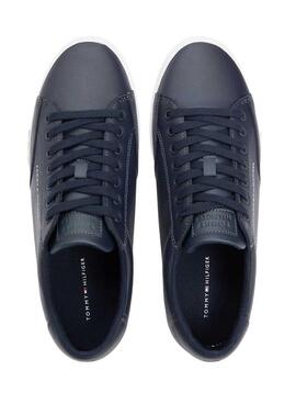 Chaussures Tommy Hilfiger Vulc Core en cuir marine pour homme