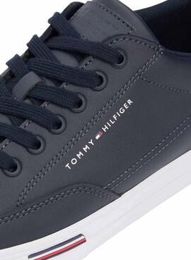 Chaussures Tommy Hilfiger Vulc Core en cuir marine pour homme