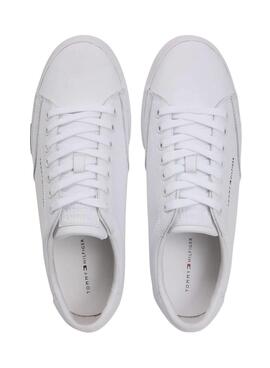 Chaussures Tommy Hilfiger Vulc Core en cuir blanc pour homme