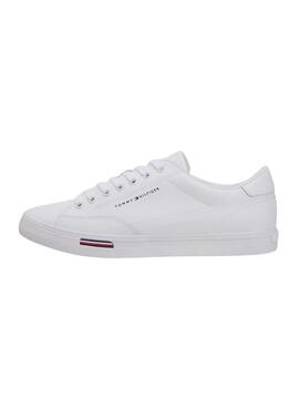Chaussures Tommy Hilfiger Vulc Core en cuir blanc pour homme