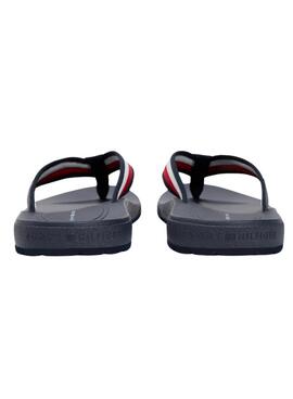 Tongs Tommy Hilfiger moulées pour homme en marine