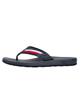 Tongs Tommy Hilfiger moulées pour homme en marine