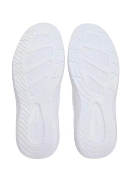 Chaussures Tommy Hilfiger Knit Extralight blanc pour femme