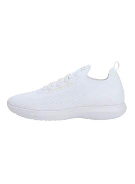 Chaussures Tommy Hilfiger Knit Extralight blanc pour femme
