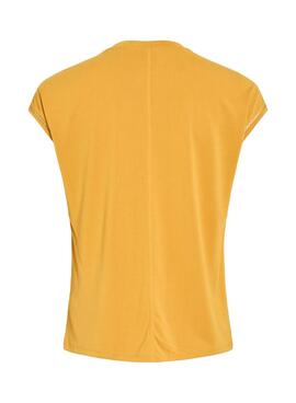 T-shirt Vila Modala jaune pour femme.