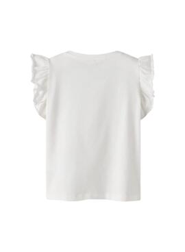 Maillot Name It Dybba blanc pour fille