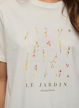 T-shirt Vila Sybil blanc pour femme.