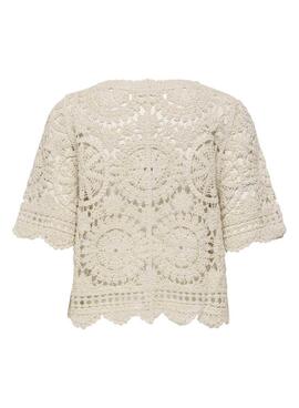 T-shirt Only Waterly beige pour femme