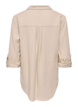 Chemise Only Goa beige pour femme