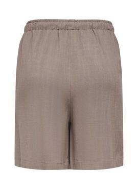 Bermuda Only Siesta beige pour femme