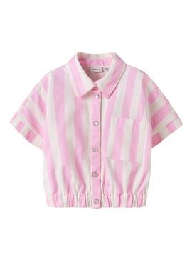 Chemise Name It Friba rose pour fille