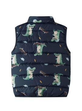 Gilet matelassé Name It Mylane dinosaures pour garçon