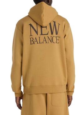Sweatshirt New Balance Logo moutarde pour homme