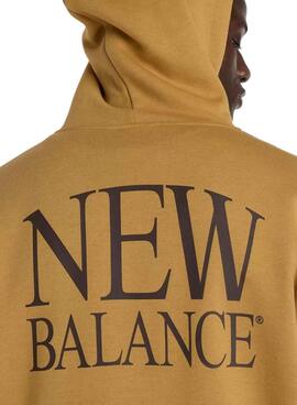 Sweatshirt New Balance Logo moutarde pour homme