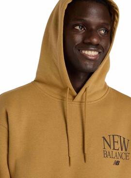Sweatshirt New Balance Logo moutarde pour homme
