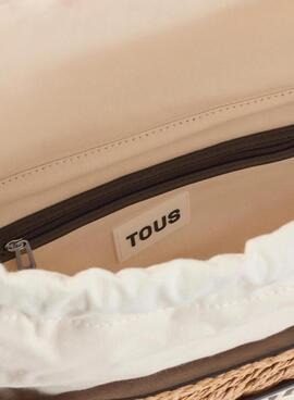 Grand panier Tous en Scoubidou naturel et noir pour femme