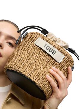 Sac à main Tous Scoubidou naturel et noir pour femme