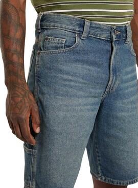 Pantalon de travail bleu Dickies Carpenter Bermuda pour homme