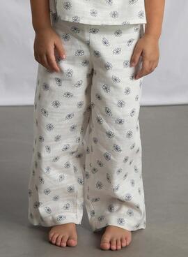 Ensemble Mayoral imprimé floral bleu crème pour bébé fille