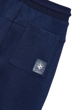 Pantalon jogger bleu marine avec fermetures éclair pour garçon