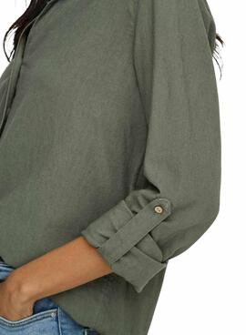 Chemise Only Goa verte pour femme