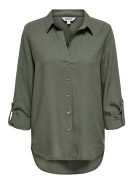 Chemise Only Goa verte pour femme